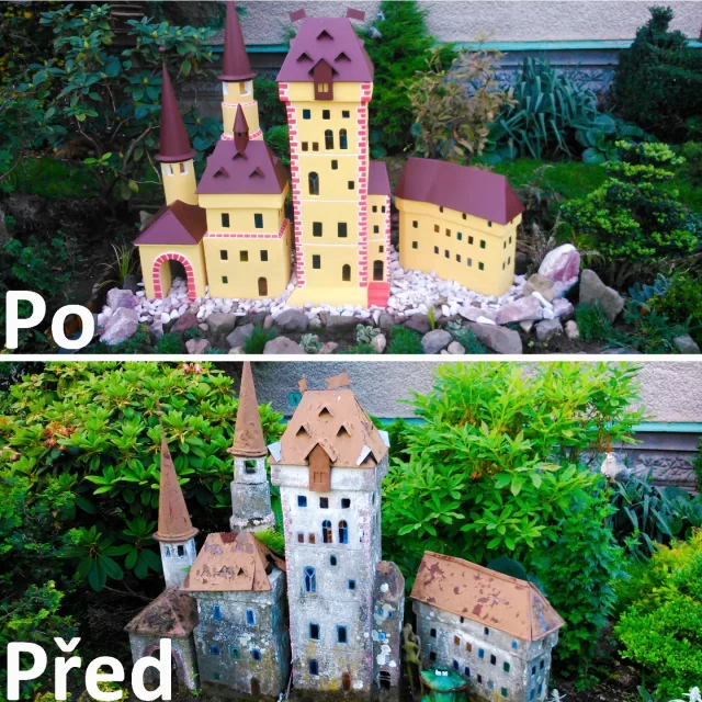 Renovace zahradního hradu